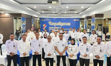Lapas Batam Hadiri Tasyakuran Perdana Hari Bakti Kementerian Imigrasi dan Pemasyarakatan di Kanimsus Batam