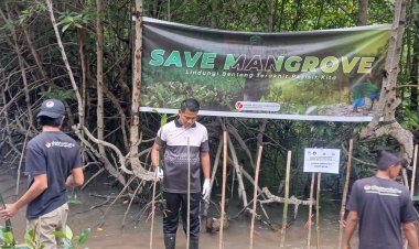 Sinergi Polresta Barelang dan PSDKP: Penanaman Mangrove dan Bersih Pantai di Tanjung Piayu