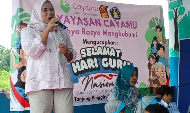 Yayasan Cayamu Bersama Pos PAUD Harapan Kita Rayakan Hari Guru Nasional di Tanjung Pinggir