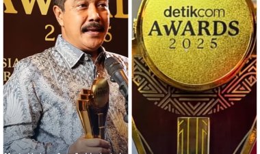 Menteri Agus Andrianto Raih Penghargaan Tokoh Transformasi Pelayanan Imigrasi dan Pemasyarakatan dalam detikcom Awards 2025