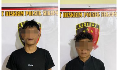 Polsek Sekupang Tangkap Dua Pemuda Pelaku Curat di Bengkel Las Tanjung Riau