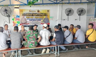 Curhat Kamtibmas, Kapolsek Moro Tekankan Kesiapsiagaan Potensi Bencana Alam