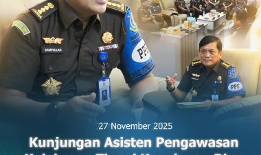 Asisten Pengawasan Kejati Kepri Lakukan Monitoring dan Evaluasi di Kejaksaan Negeri Batam