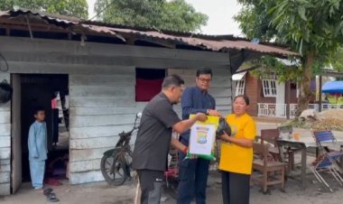 Program Jumat Berkah Kapolres Lingga Hadirkan Bantuan Sembako Untuk Warga Yang Membutuhkan