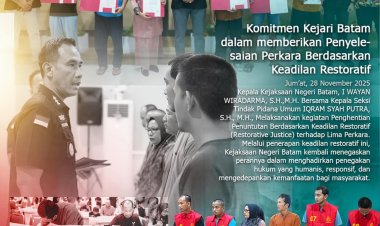 Kejari Batam Hentikan Penuntutan Lima Perkara Melalui Skema Keadilan Restoratif