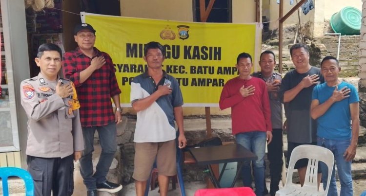 Polsek Batu Ampar Gelar Minggu Kasih Kamtibmas di Komplek Roma Sumatera Sei Jodoh