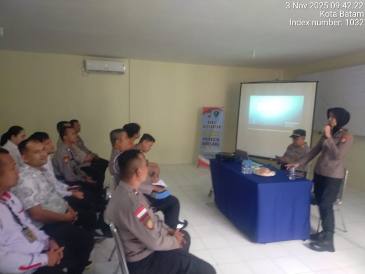 Sidokkes Polresta Barelang Gelar Penyuluhan Kesehatan Kepada Personel Polsek Batam Kota