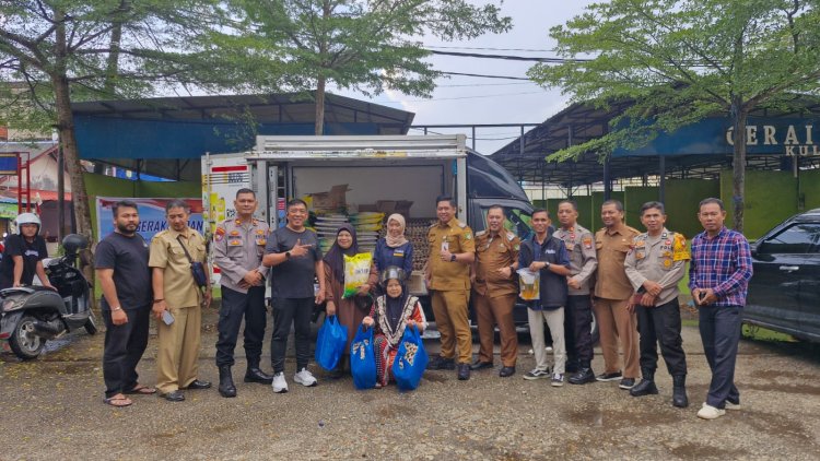Polsek Batu Ampar Bersama Bulog Gelar Gerakan Pangan Murah Untuk Jaga Stabilitas Harga Di Batam