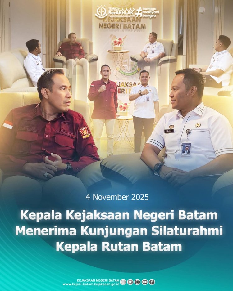 Kepala Rutan Batam Kunjungi Kejari Batam, Pererat Sinergi dan Silaturahmi