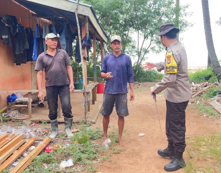 Polsek Jajaran Polres Lingga Laksanakan Patroli Antisipasi Dampak Bencana Alam Akibat Cuaca Ekstrem