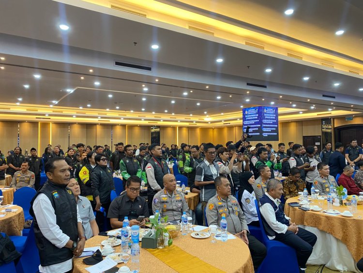 Kapolresta Barelang Hadiri Silaturahmi dan Deklarasi Kamtibmas Komunitas Pengemudi Online Se-Provinsi Kepri