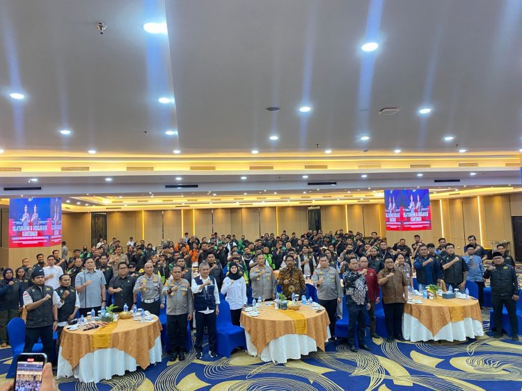 Kapolsek Batu Ampar Kompol Amru Abdullah Hadiri Silaturahmi dan Deklarasi Kamtibmas Komunitas Pengemudi Online se-Provinsi Kepri