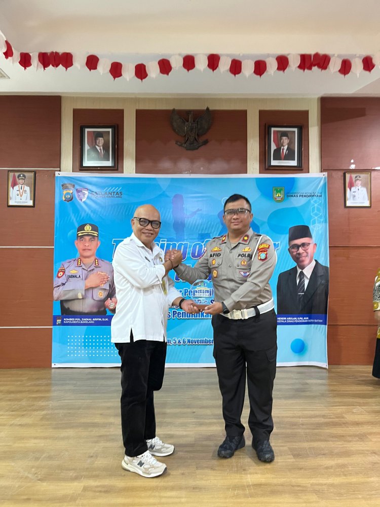 Satlantas Polresta Barelang Laksanakan Training of Trainer (ToT) Kurikulum Pendidikan Lalu Lintas Bagi Guru SD dan SMP