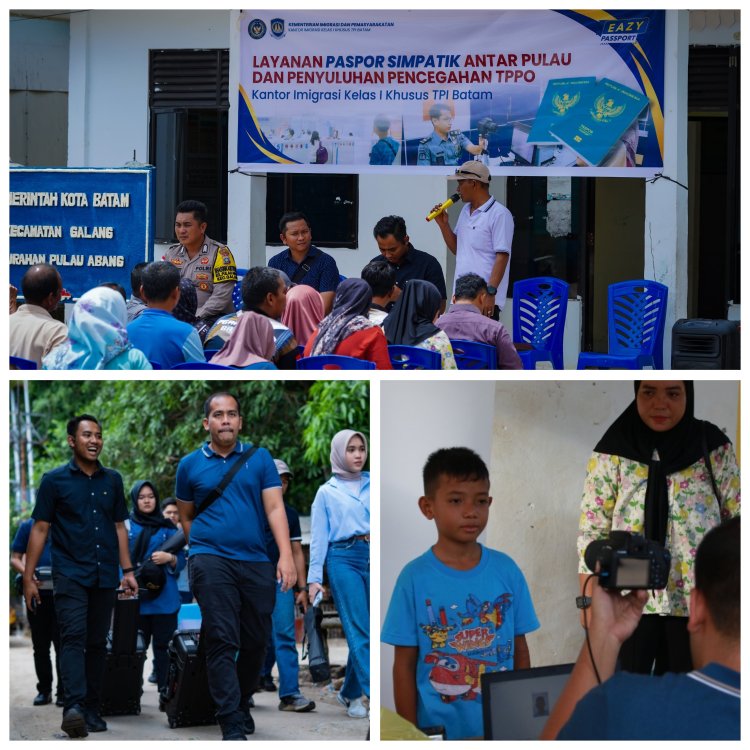Imigrasi Batam Jemput Bola Hingga Wilayah Kepulauan, Berikan Layanan Paspor dan Penyuluhan TPPO