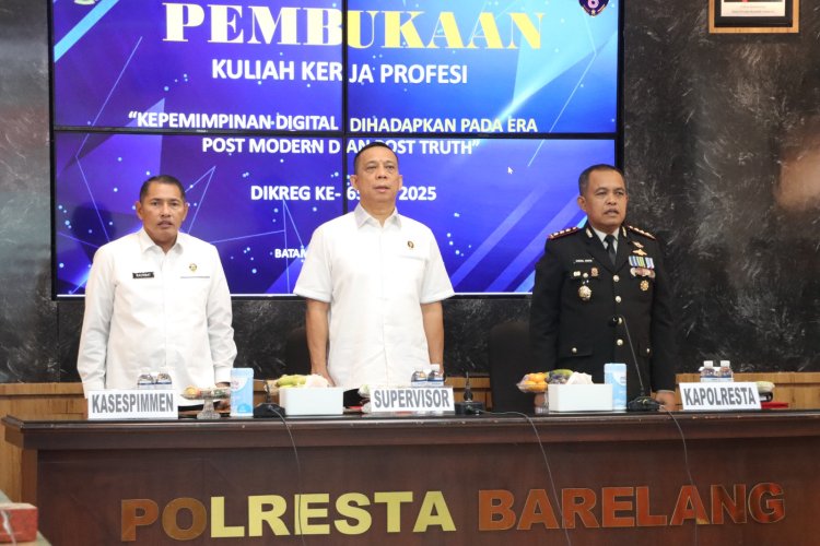 Polresta Barelang Terima Kunjungan Sespimmen Dikreg 65, Dorong Penguatan Kepemimpinan Digital di Era Post Truth