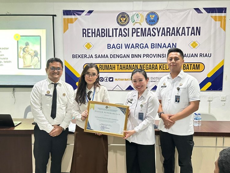 RUTAN BATAM DAN YAYASAN FOKUS KARYA BANGSA PERKUAT PEMBINAAN MELALUI PROGRAM REHABILITASI NARKOBA