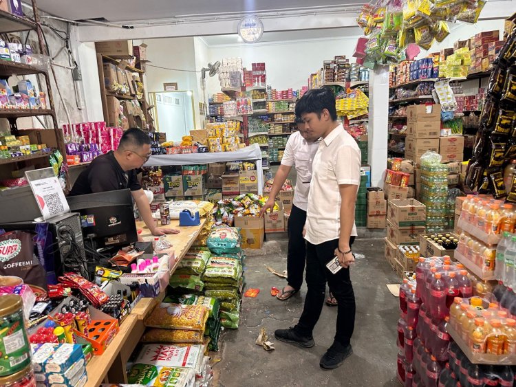 SATGAS PANGAN POLRESTA BARELANG CEK HARGA BERAS DI PASAR BENGKONG HARAPAN I, HARGA MASIH SESUAI HET