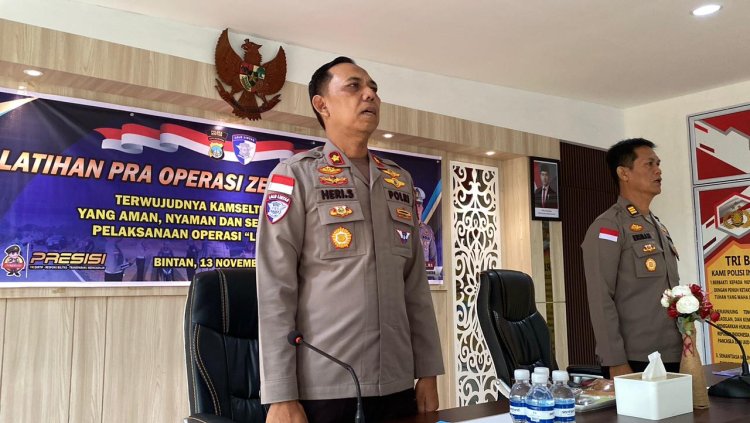 Polres Bintan Siap Gelar Operasi Zebra Seligi 2025