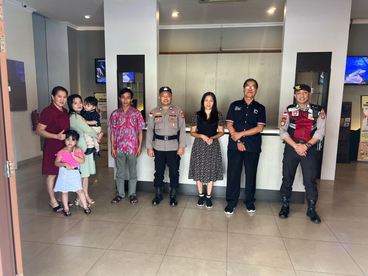 POLSEK BENGKONG GELAR MINGGU KASIH KAMTIBMAS BERSAMA JEMAAT GEREJA IMPACT COMMUNITY