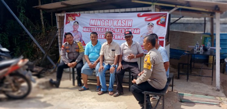 Polsek Batu Ampar Gelar Minggu Kasih Kamtibmas di Batu Merah, Warga Sampaikan Aspirasi