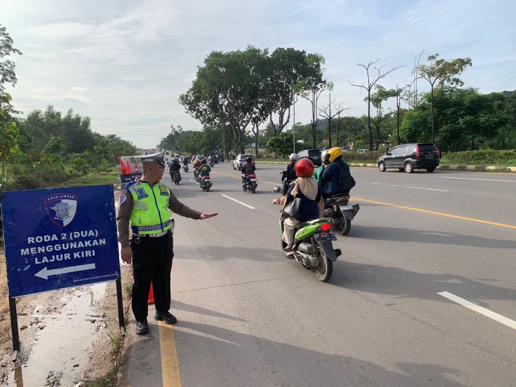 Cegah Kecelakaan dan Kemacetan, Satlantas Barelang Laksanakan Kanalisasi Pagi di Jalur Utama Batam
