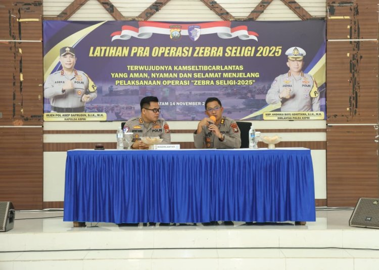 POLDA KEPRI GELAR LATIHAN PRA OPERASI ZEBRA SELIGI 2025