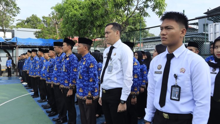 Upacara 17 Hari Bulan di Lapas Batam Teguhkan Semangat Kebangsaan Warga Binaan dan Petugas