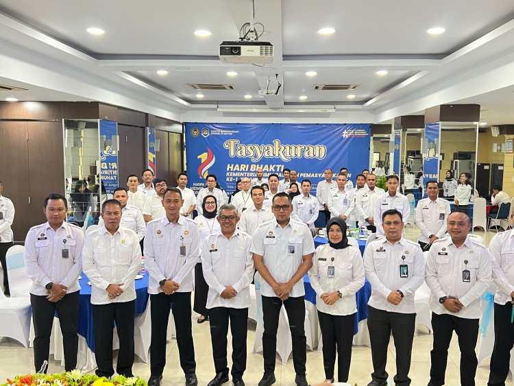 Lapas Batam Hadiri Tasyakuran Perdana Hari Bakti Kementerian Imigrasi dan Pemasyarakatan di Kanimsus Batam