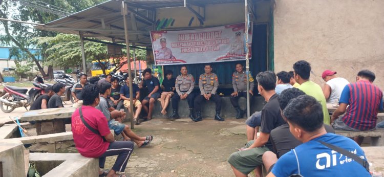 Polsek Batu Ampar Gelar Jumat Curhat Kamtibmas Bersama Warga Tanjung Sengkuang
