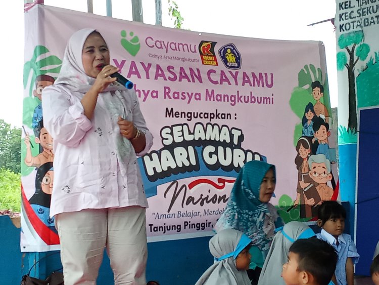 Yayasan Cayamu Bersama Pos PAUD Harapan Kita Rayakan Hari Guru Nasional di Tanjung Pinggir