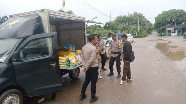 Polsek Sei Beduk dan Bulog Batam Gelar Gerakan Pangan Murah di Depan Bida Trade Center