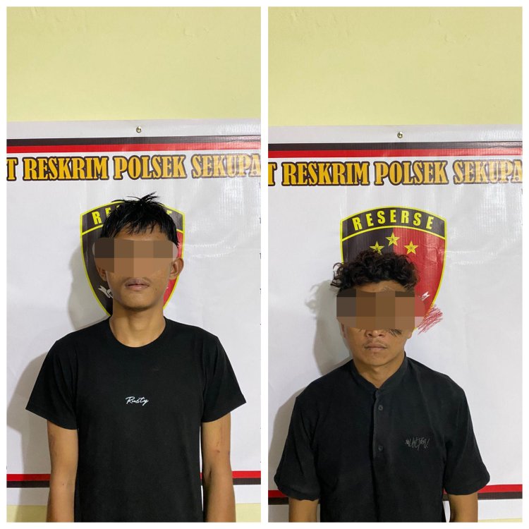 Polsek Sekupang Tangkap Dua Pemuda Pelaku Curat di Bengkel Las Tanjung Riau