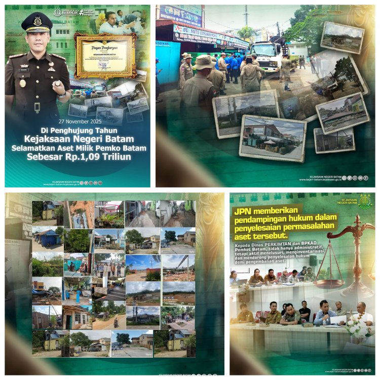Kejari Batam Berhasil Selamatkan Aset Pemko Senilai Rp1,09 Triliun di Penghujung 2025