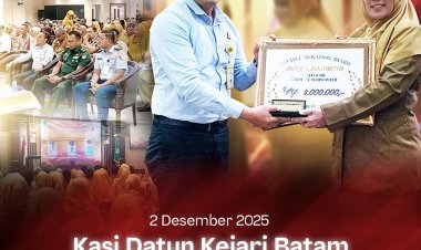 Kepala Seksi Datun Kejari Batam Hadiri Penganugerahan Batam Invitation Award 2025
