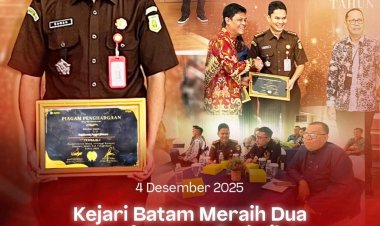 Kejari Batam Raih Dua Penghargaan Bergengsi dari KPKNL Batam