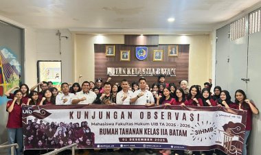 Rutan Batam Terima Kunjungan Observasi Mahasiswa Fakultas Hukum Universitas Internasional Batam