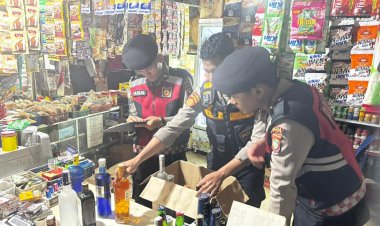 DITSAMAPTA POLDA KEPRI RINGKUS 16 PENJUAL MIRAS ILEGAL DI KOTA BATAM