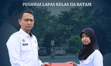 Kalapas Batam Pimpin Apel Pagi dan Serahkan Penghargaan Satyalancana Karya Satya
