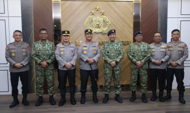 KAPOLDA KEPRI IRJEN POL ASEP SAFRUDIN TERIMA KUNJUNGAN SILATURAHMI PANGKOARMADA I