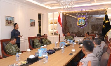 KAPOLDA KEPRI IRJEN POL ASEP SAFRUDIN TERIMA KUNJUNGAN SILATURAHMI PANGKOARMADA I