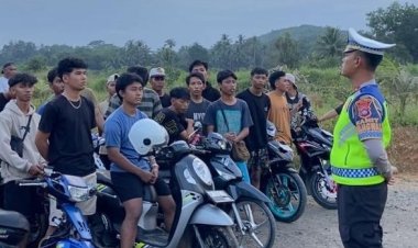 Respon Cepat Laporan di Medsos: Aksi Balap Liar Berhasil Digagalkan Satlantas Polres Bintan.