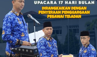 Lapas Batam Gelar Upacara Kesadaran Nasional 17 Hari Bulan, Serahkan Penghargaan Pegawai Teladan