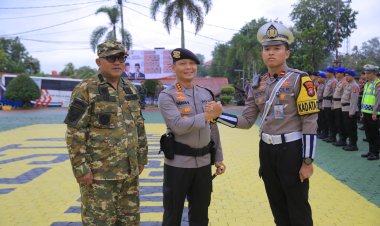 Polresta Tanjungpinang Gelar Apel Pasukan Operasi Lilin 2025 Untuk Pelayanan Perayaan Natal dan Tahun Baru