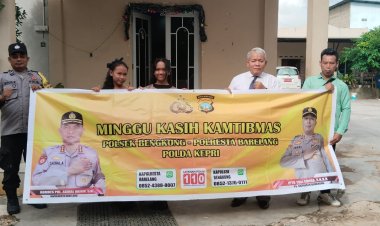 Polsek Bengkong Gelar Minggu Kasih Kamtibmas di Gereja Pentakosta Kelurahan Sadai