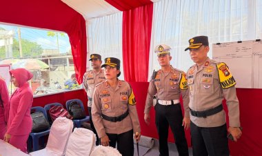 Pastikan pelayanan maksimal jelang nataru, kapolres Bintan cek langsung Pos Pelayanan