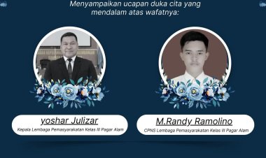 Keluarga Besar Rutan Kelas IIA Batam Sampaikan Duka Cita atas Wafatnya Kalapas dan CPNS Lapas Pagar Alam