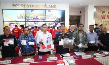 Dipimpin Kapolresta Barelang, Satresnarkoba Musnahkan Barang Bukti Narkotika Hasil Ungkap 9 Kasus