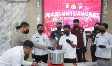 Polres Karimun Musnahkan 1,3 Kg Sabu, Selamatkan Ribuan Jiwa dari Bahaya Narkotika
