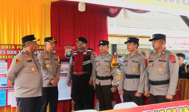 Kapolda Kepri Laksanakan Pengecekan Pos Pengamanan Nataru Di Karimun