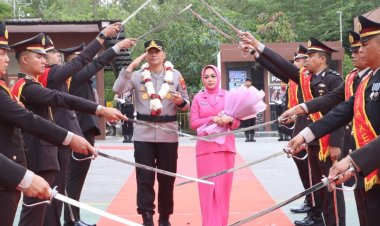 Polresta Barelang Laksanakan Rangkaian Tradisi Serah Terima Jabatan Kapolresta Barelang